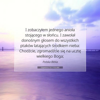 Objawienie 19:17 POLUBG Obraz Wersetu Biblijnego