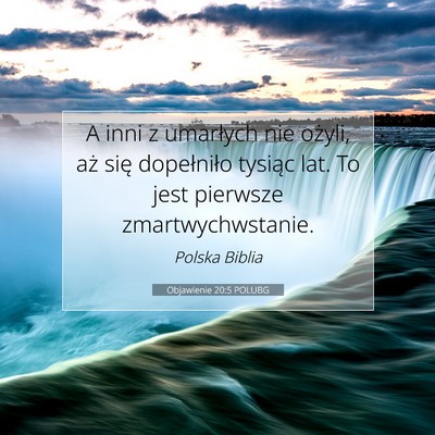 Objawienie 20:5 POLUBG Obraz Wersetu Biblijnego
