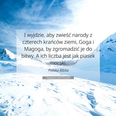 Objawienie 20:8 POLUBG Obraz Wersetu Biblijnego