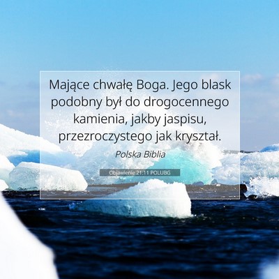 Objawienie 21:11 POLUBG Obraz Wersetu Biblijnego