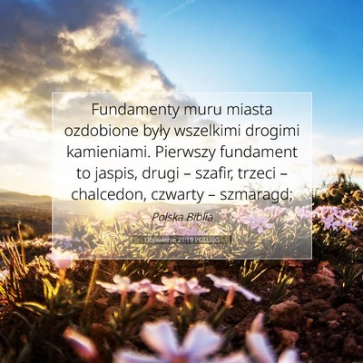 Objawienie 21:19 POLUBG Obraz Wersetu Biblijnego