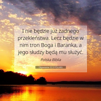 Objawienie 22:3 POLUBG Obraz Wersetu Biblijnego
